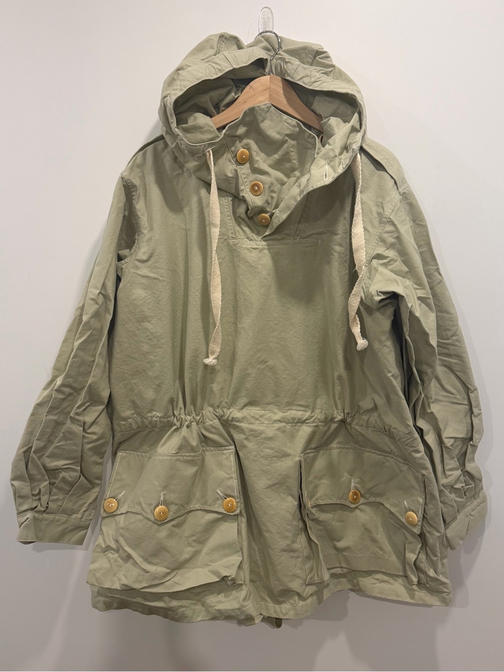 Vintage Swedish Military Anorak Smock Jacket Three Crowns ÖSB Industrier Size 1